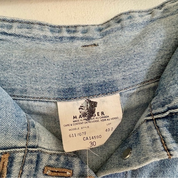 Vintage Y2K Denim Maxi Skirt – Manager Jeans Button-Front 2000s ( fits small) - Picture 3 of 7